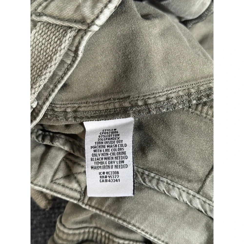 Sanctuary ReIssue Cargo Pants Womens Large Green Wide Leg Utility Adjustable - Picture 11 of 16